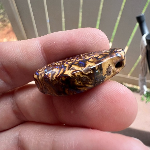 Huge 34.00ctw genuine boulder Opal loose!!! Extremely nice colors with gem jar - Picture 11 of 13